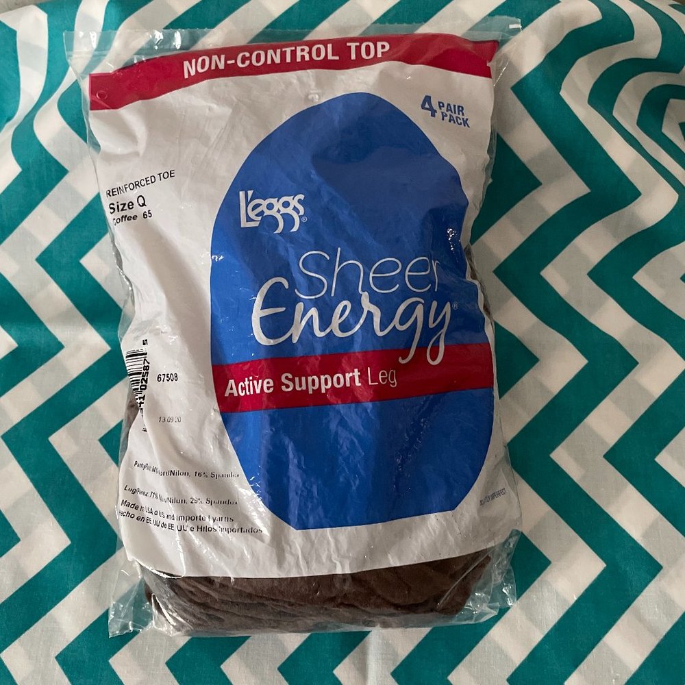 COPY -NWOT -  L'eggs Active Support Queen size panti hose - total of 3 pair